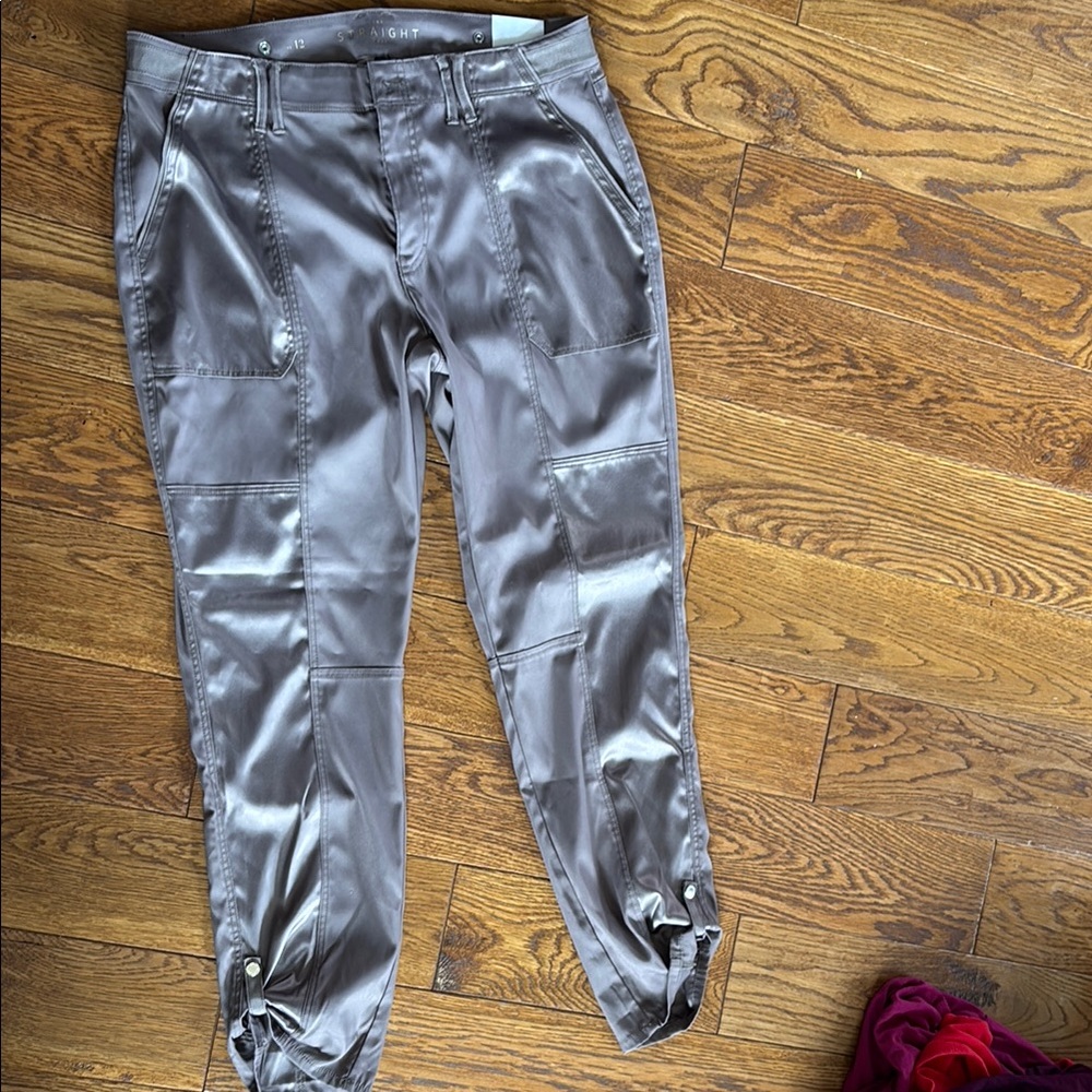 Sleek Brown Satin Pants